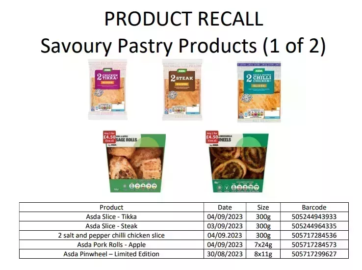 Asda, Sainsbury's y Aldi se unen a Tesco en la retirada urgente de estos populares bollos y pasteles.