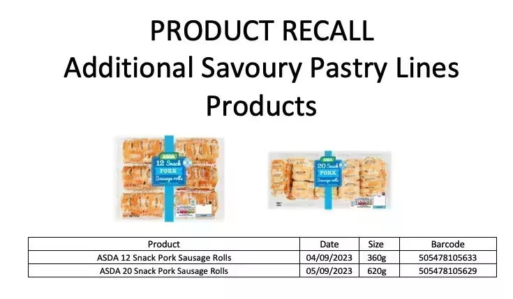 Asda, Sainsbury's y Aldi se unen a Tesco en la retirada urgente de estos populares bollos y pasteles.