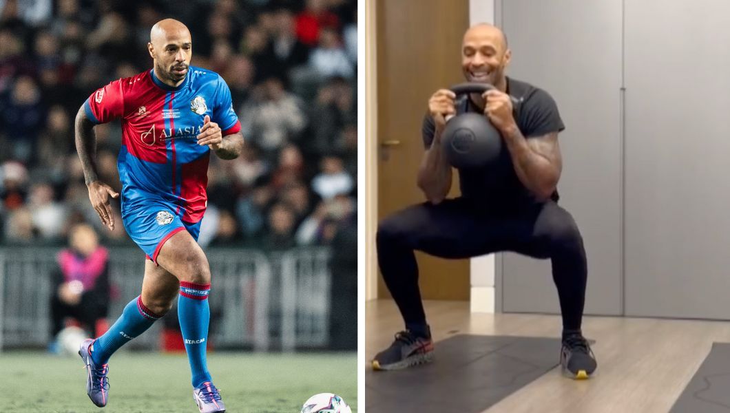 La Leyenda del Arsenal Thierry Henry Demuestra que Está en Forma con Este Entrenamiento de 4 Movimientos