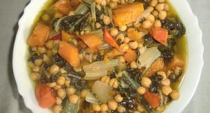 Receta fácil y vegetariana: Garbanzos con verduras